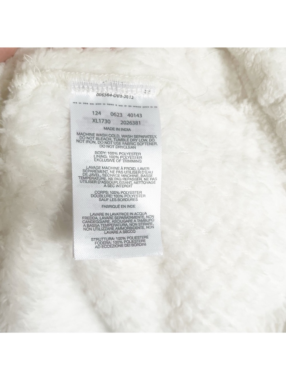 Columbia Pire Side Sherpa white 1/4 zip pullover fleece pockets soft - Picture 8 of 9